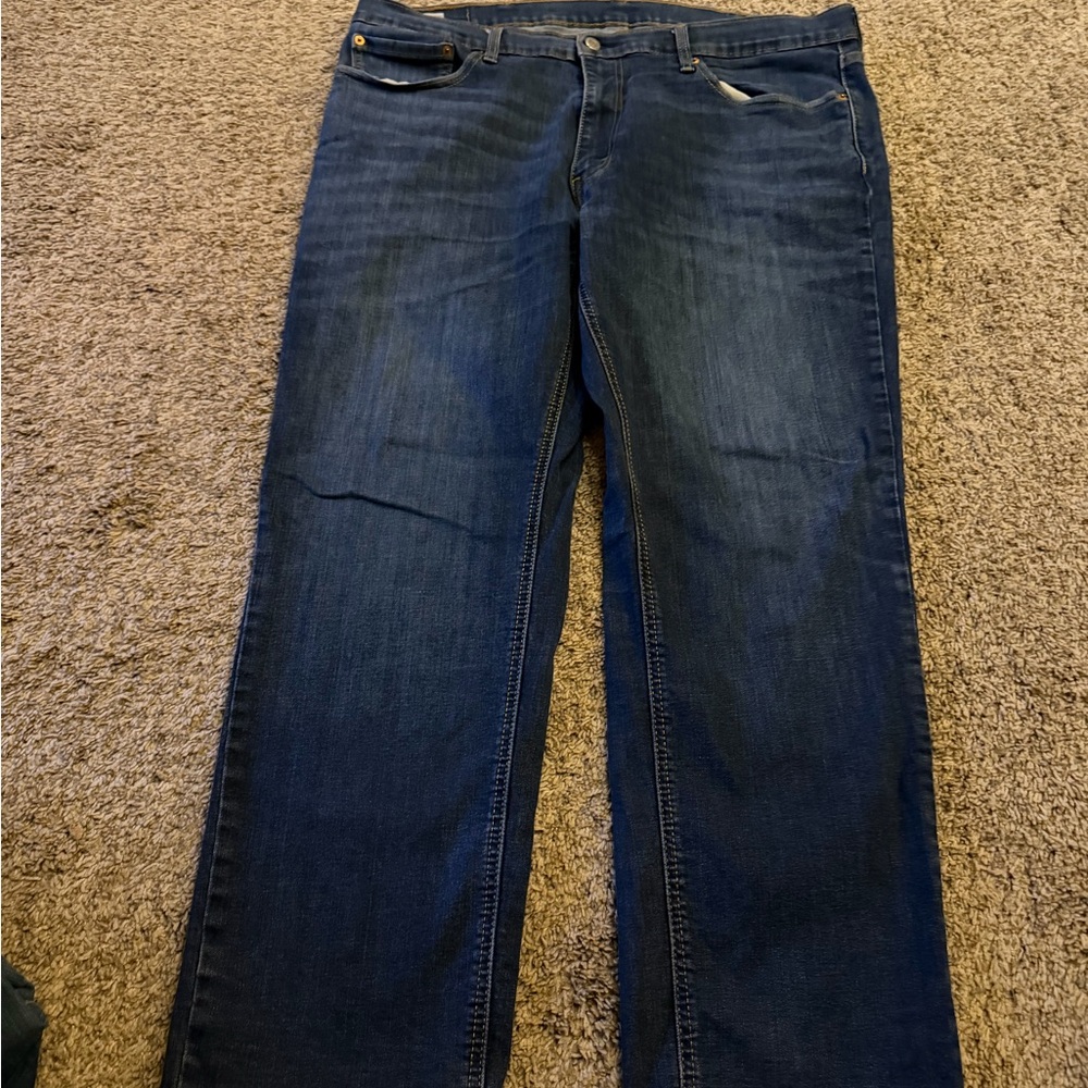 Men's Dark Blue Bootcut Jeans - Classic Everyday Fit